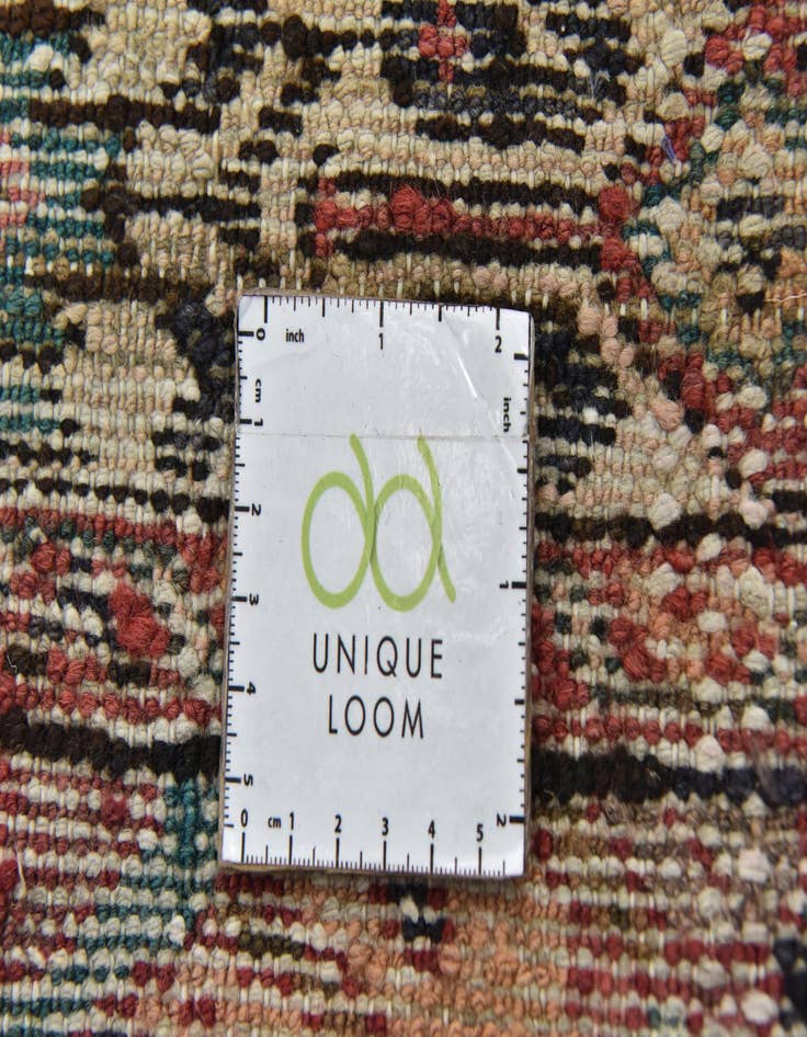 Detail image of 3' 9 x 10' 4  Hand Knotted Hossainabad Persian Wool Runner Rug