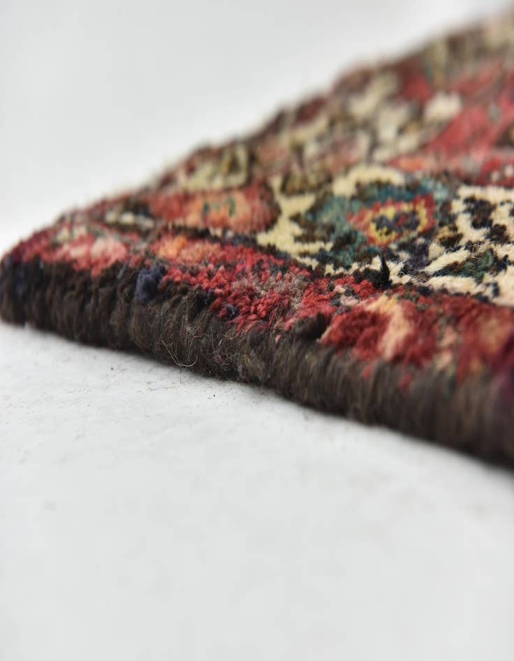 Detail image of 3' 9 x 10' 4  Hand Knotted Hossainabad Persian Wool Runner Rug