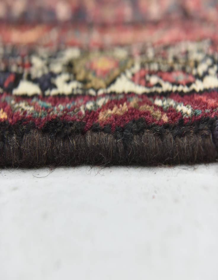 Detail image of 3' 9 x 10' 4  Hand Knotted Hossainabad Persian Wool Runner Rug