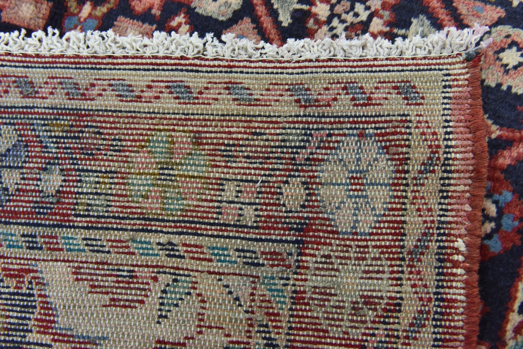 3' 6 x 9' 8 Hand Knotted Hossainabad Persian Wool Runner Rug