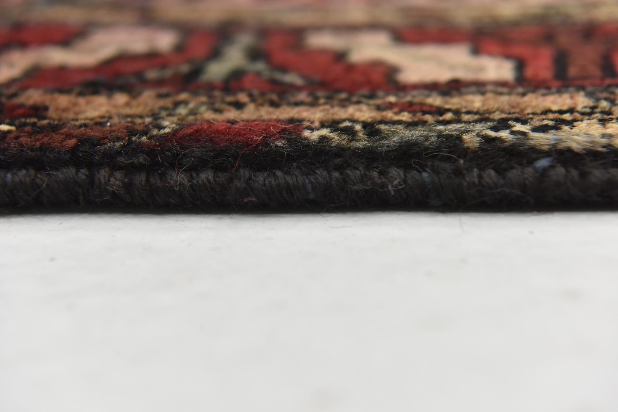 3' 7 x 9' 6 Hand Knotted Hossainabad Persian Wool Runner Rug