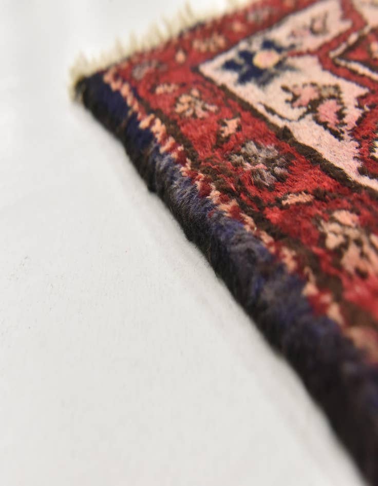 Detail image of 4' 5 x 9' 10  Hand Knotted Hossainabad Persian Wool Runner Rug