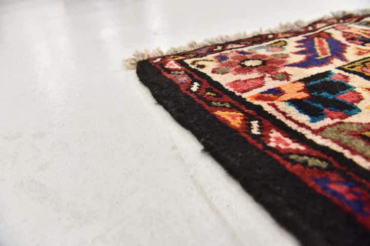 5' 2 x 10' 9 Hand Knotted Hossainabad Persian Wool Runner Rug