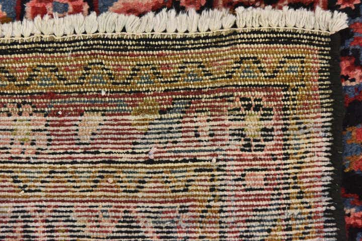 3' 7 x 10' 5 Hand Knotted Hossainabad Persian Wool Runner Rug