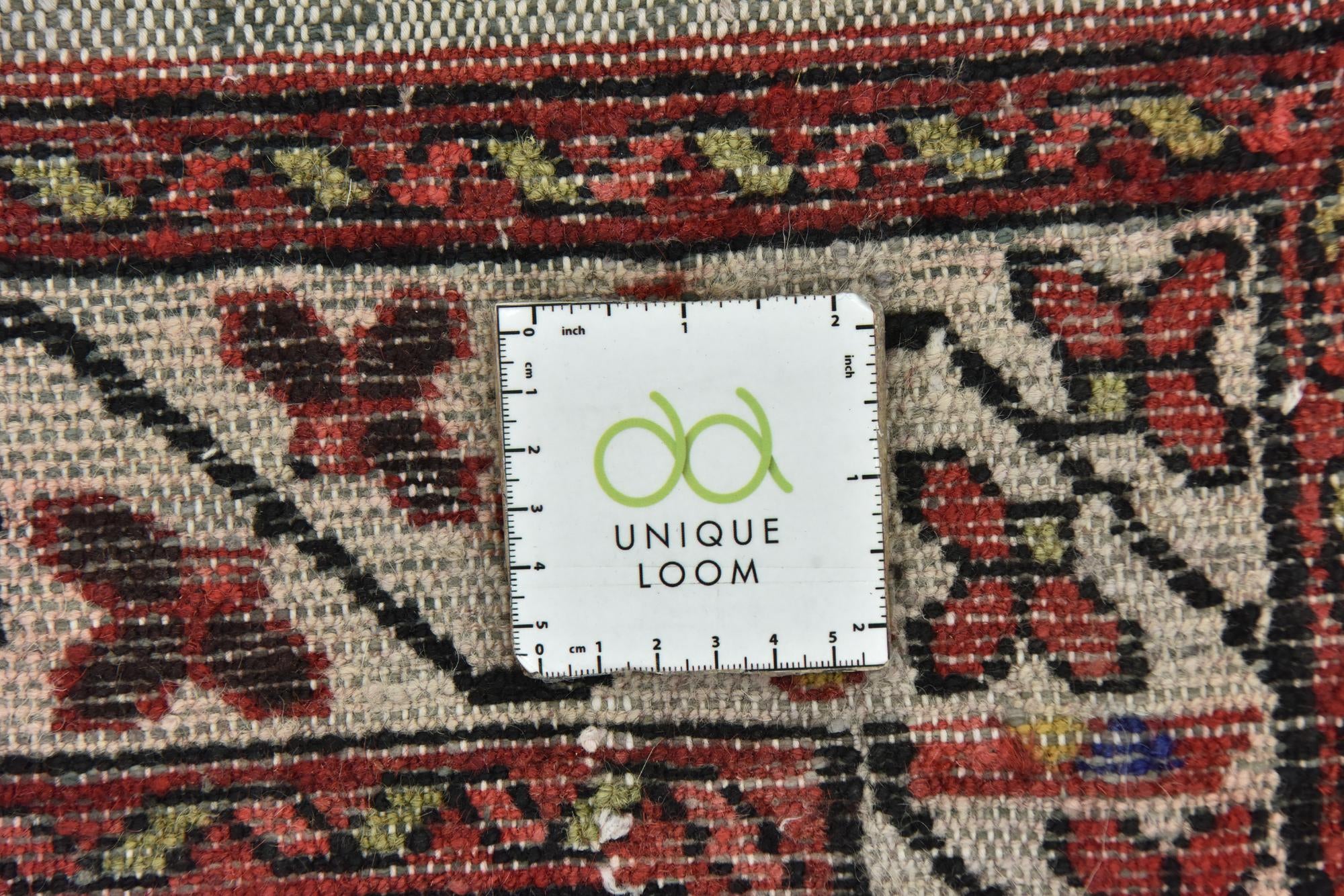 3' 6 x 9' 10 Hand Knotted Hossainabad Persian Wool Runner Rug
