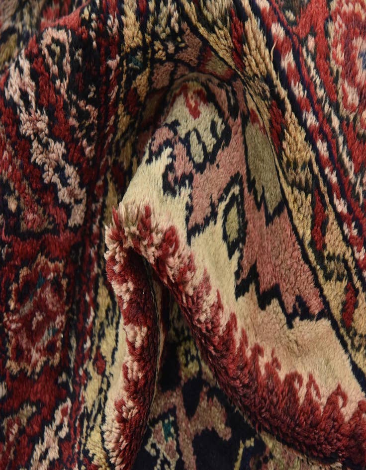 Detail image of 3' 8 x 11' 4  Hand Knotted Hossainabad Persian Wool Runner Rug