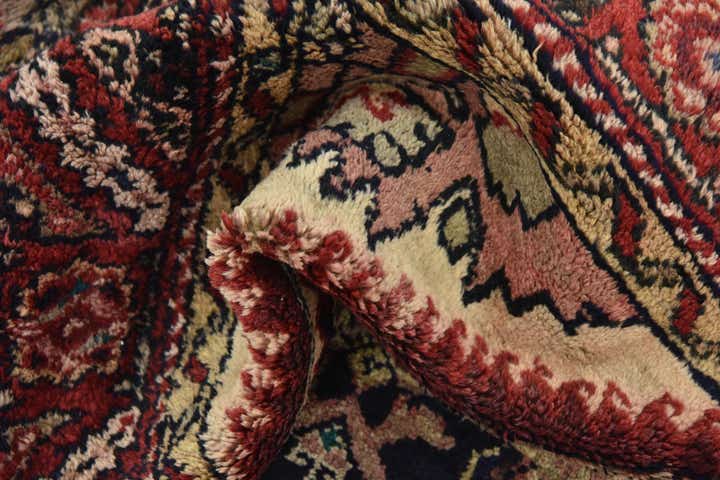 3' 8 x 11' 4 Hand Knotted Hossainabad Persian Wool Runner Rug