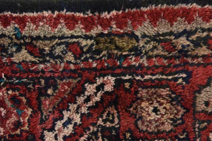 3' 8 x 11' 4 Hand Knotted Hossainabad Persian Wool Runner Rug