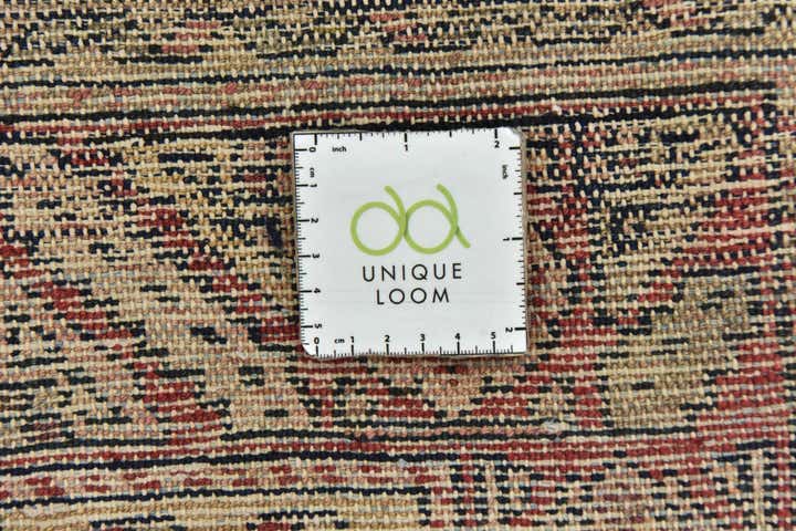 3' 8 x 11' 4 Hand Knotted Hossainabad Persian Wool Runner Rug