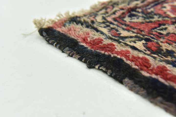 3' 8 x 11' 4 Hand Knotted Hossainabad Persian Wool Runner Rug