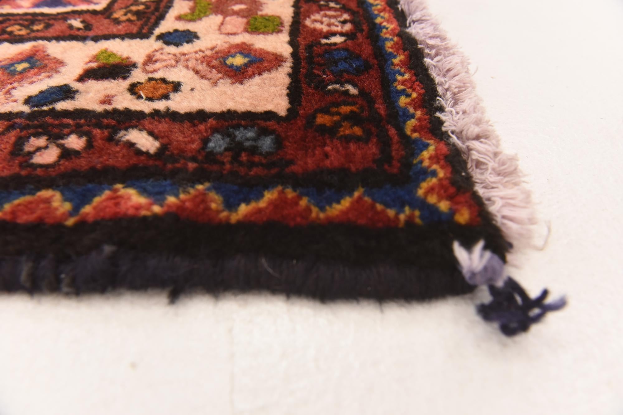 110cm x 290cm anudado a mano Hossainabad Alfombra Persa Lana Pasillera