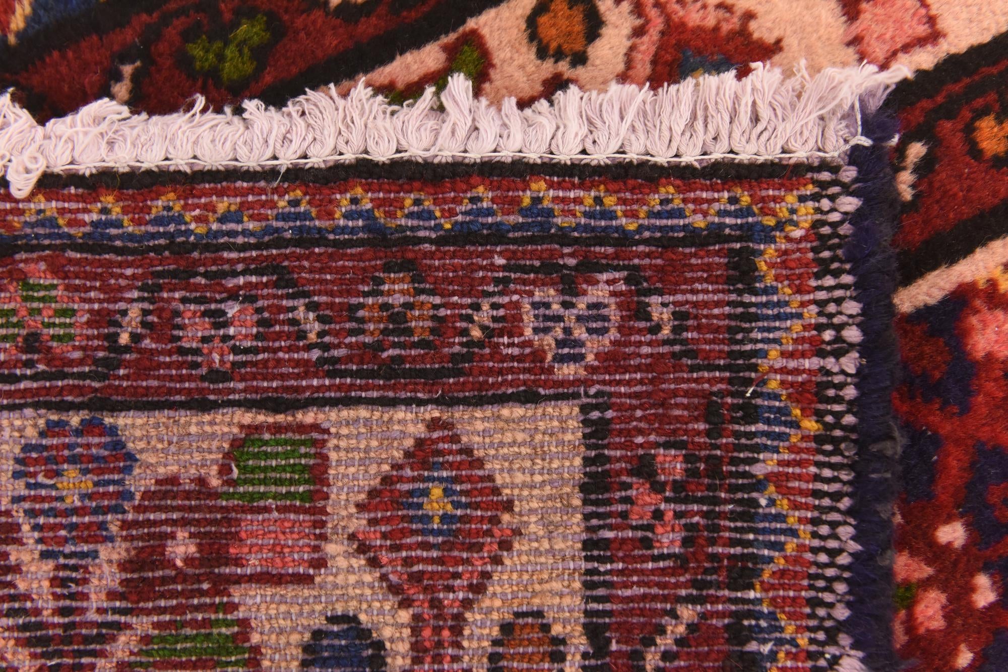 110cm x 290cm anudado a mano Hossainabad Alfombra Persa Lana Pasillera