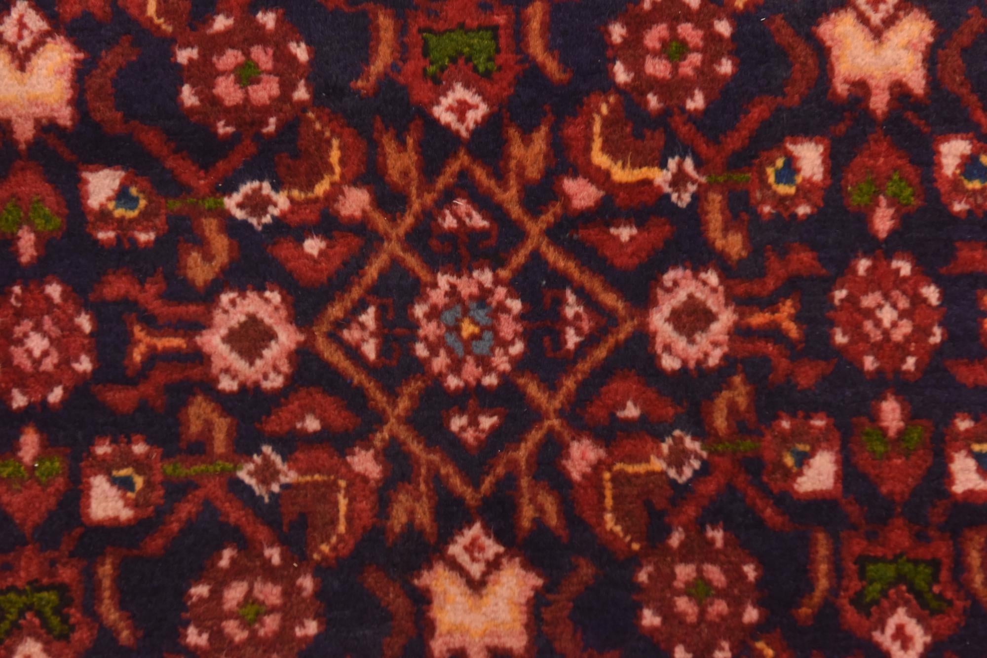110cm x 290cm anudado a mano Hossainabad Alfombra Persa Lana Pasillera