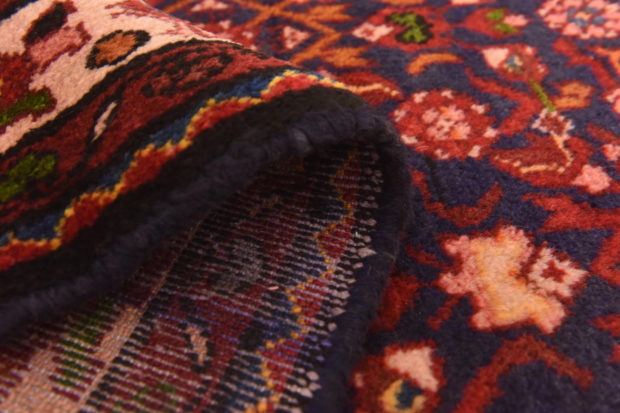 110cm x 290cm anudado a mano Hossainabad Alfombra Persa Lana Pasillera