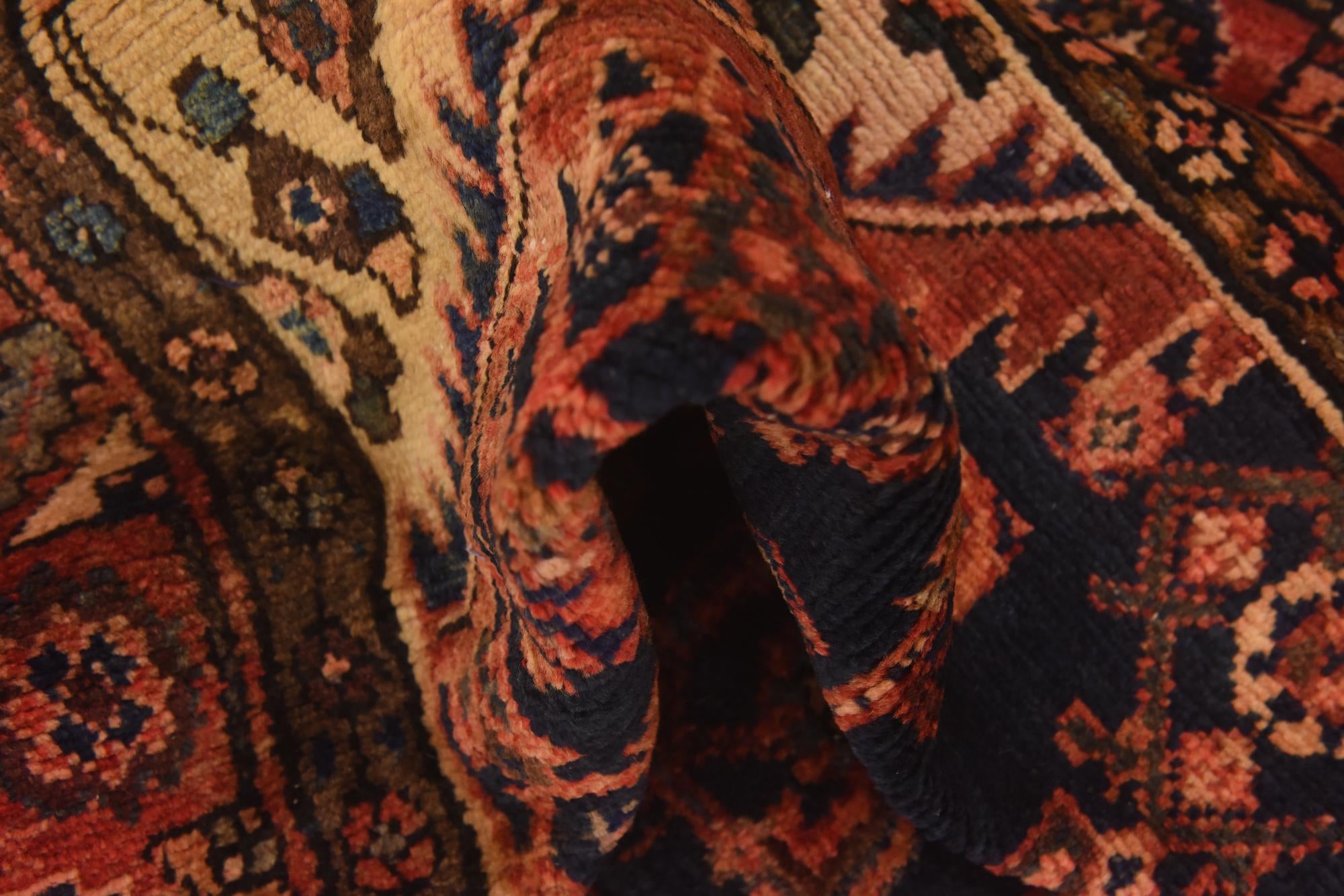 145cm x 325cm anudado a mano Hossainabad Alfombra Persa Lana Pasillera