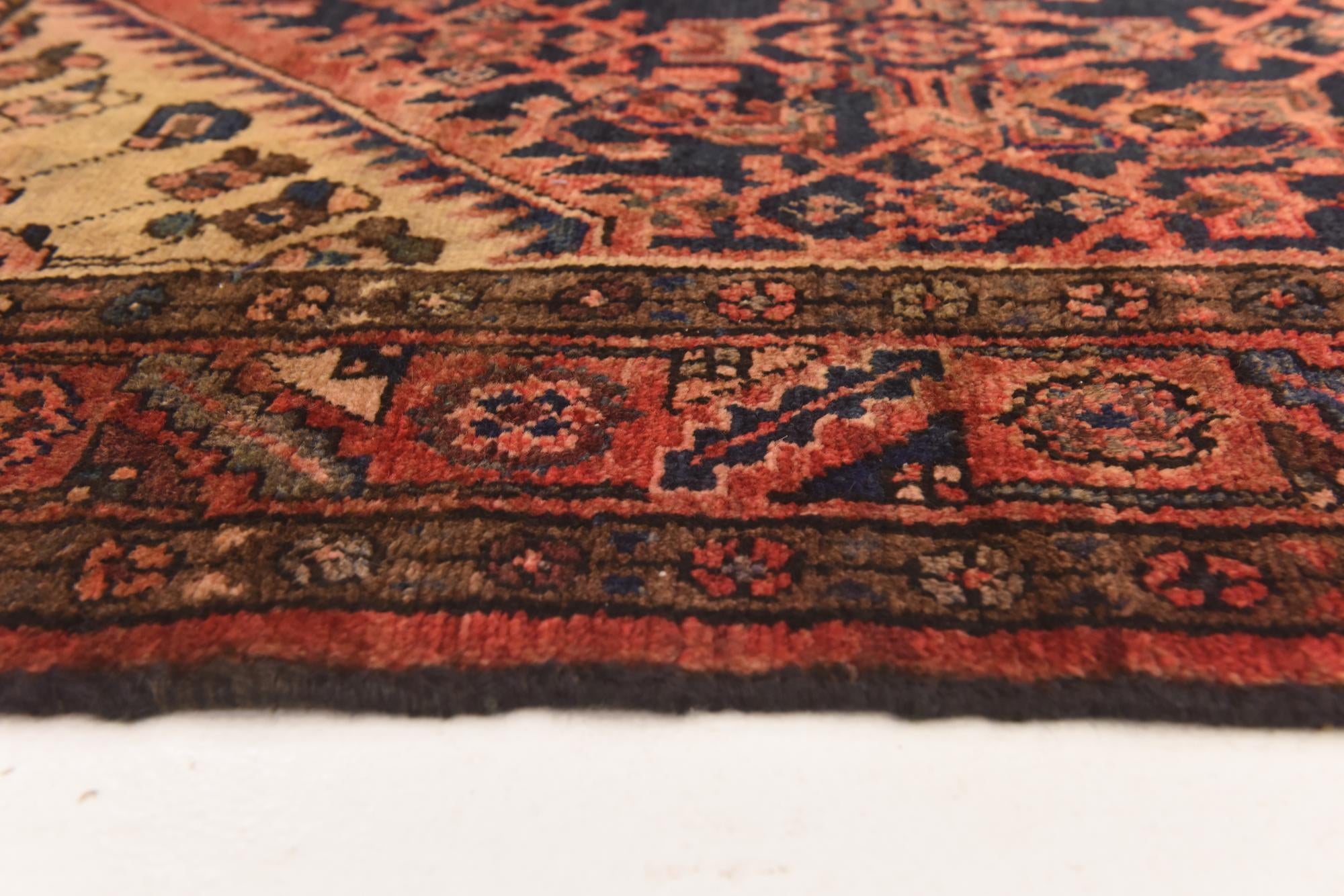 145cm x 325cm anudado a mano Hossainabad Alfombra Persa Lana Pasillera