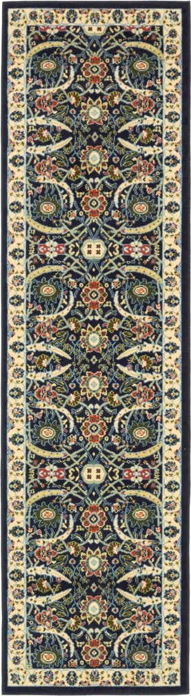 2' 7 x 10' Isfahan Design Runner Rug