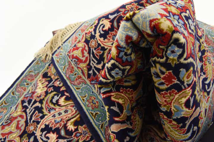 2' 1 x 9' 11 Hand Knotted Isfahan Persian Runner Rug