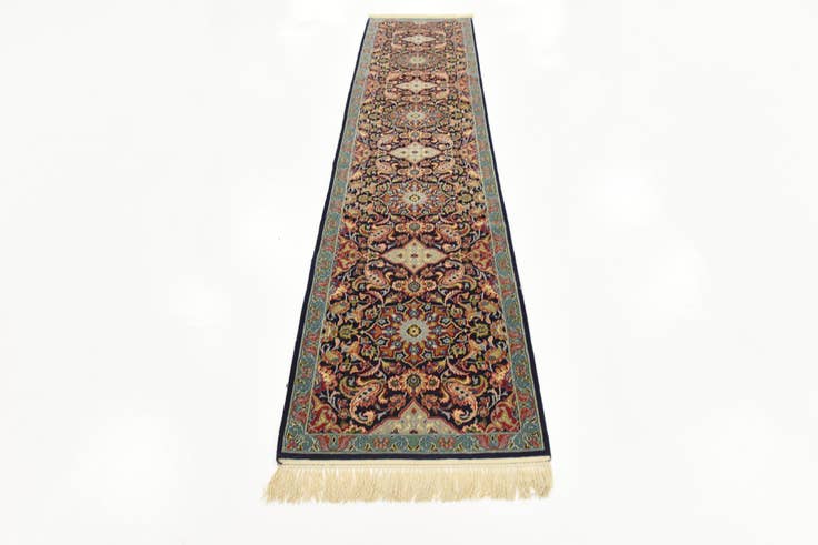 Detail image of 2' 1 x 9' 11 Hand Knotted Isfahan Persian Runner Rug