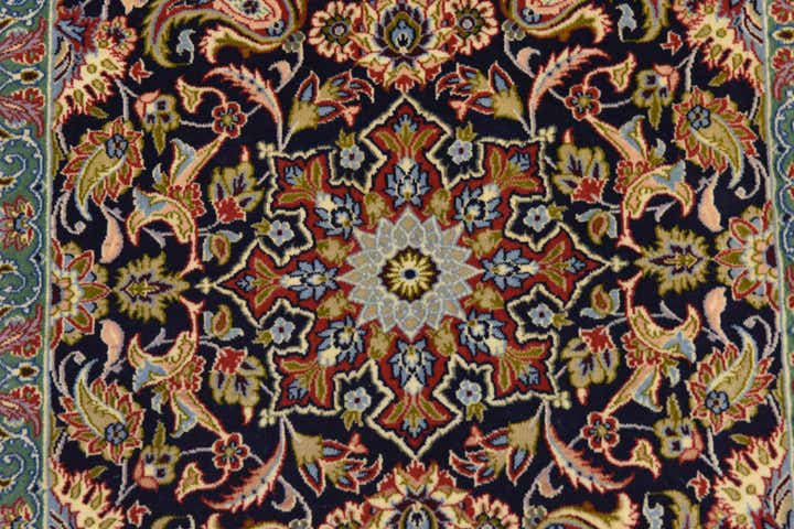2' 1 x 9' 11 Hand Knotted Isfahan Persian Runner Rug