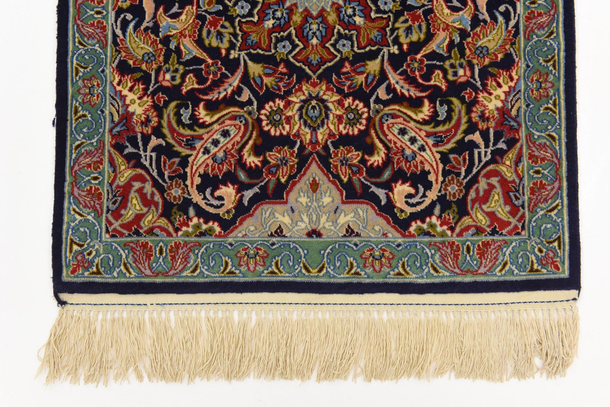 2' 1 x 9' 11 Hand Knotted Isfahan Persian Runner Rug