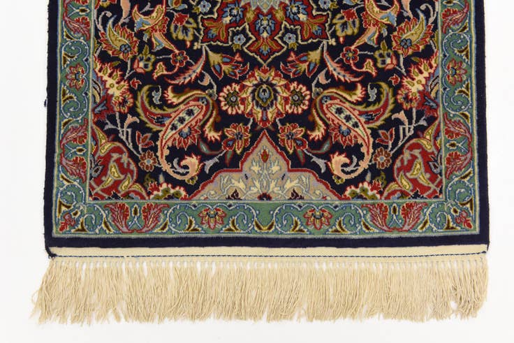 Detail image of 2' 1 x 9' 11 Hand Knotted Isfahan Persian Runner Rug