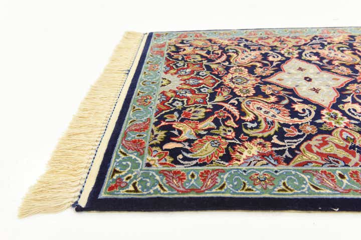 2' 1 x 9' 11 Hand Knotted Isfahan Persian Runner Rug