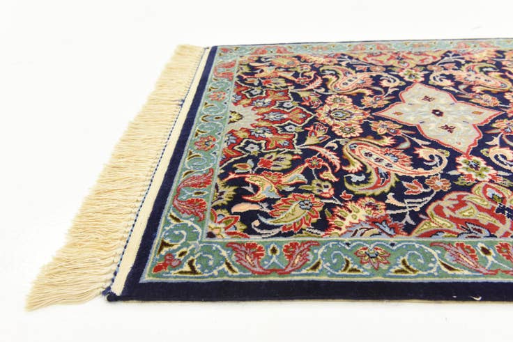 Detail image of 2' 1 x 9' 11 Hand Knotted Isfahan Persian Runner Rug