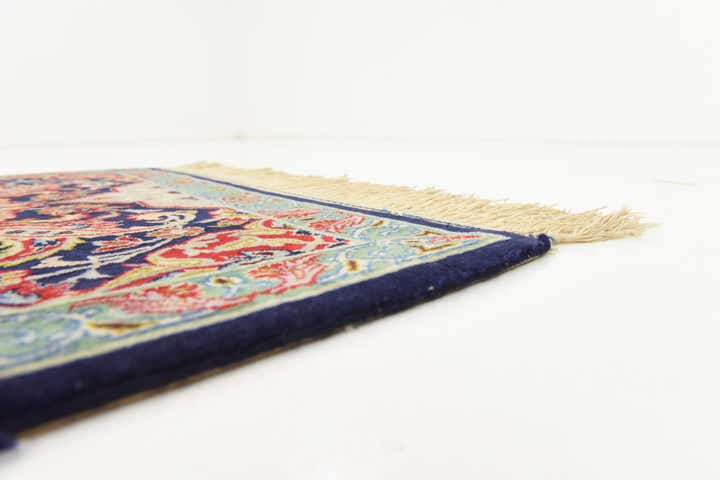 2' 1 x 9' 11 Hand Knotted Isfahan Persian Runner Rug