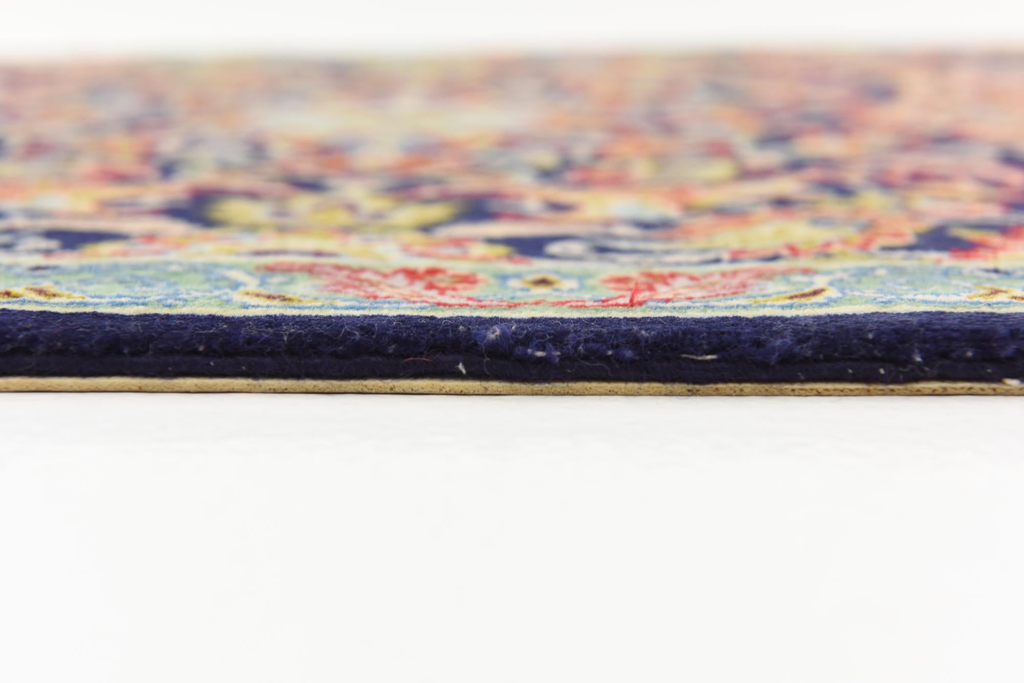 2' 1 x 9' 11 Hand Knotted Isfahan Persian Runner Rug