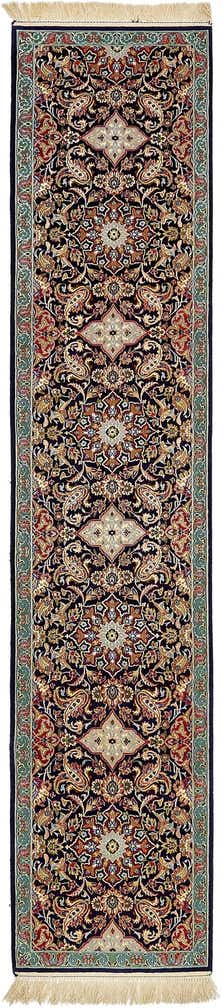 2' 1 x 9' 11 Hand Knotted Isfahan Persian Runner Rug