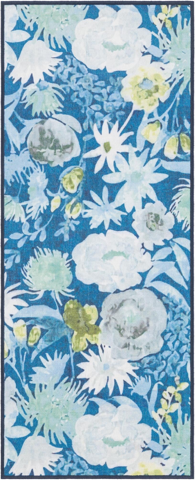 2' x 5' 1  Washable Jill Zarin Caribbean Indoor / Outdoor Runner Rug