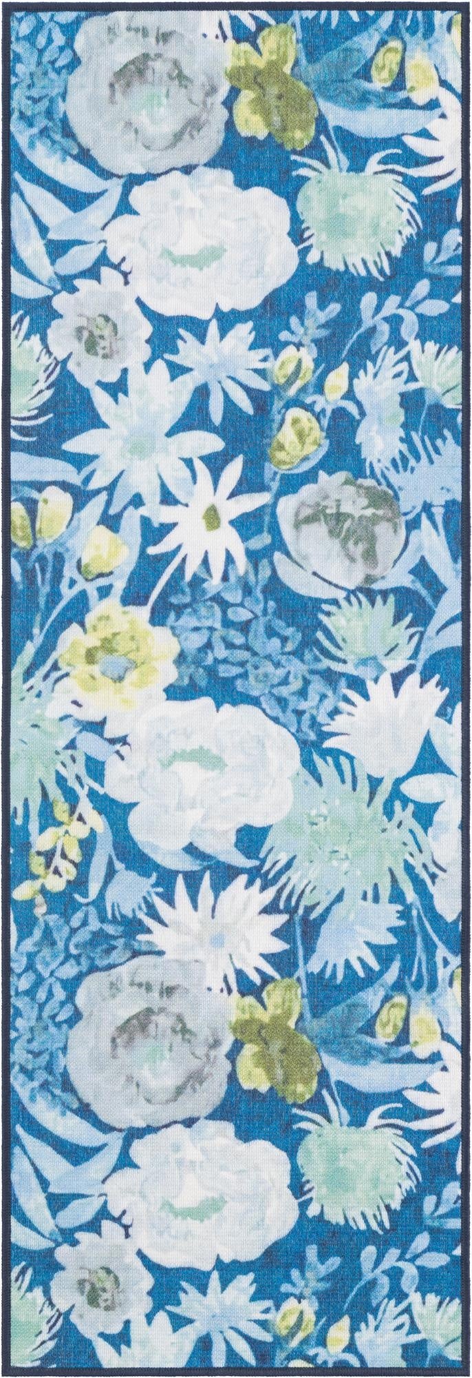 2' x 6' 1  Washable Jill Zarin Caribbean Indoor / Outdoor Runner Rug