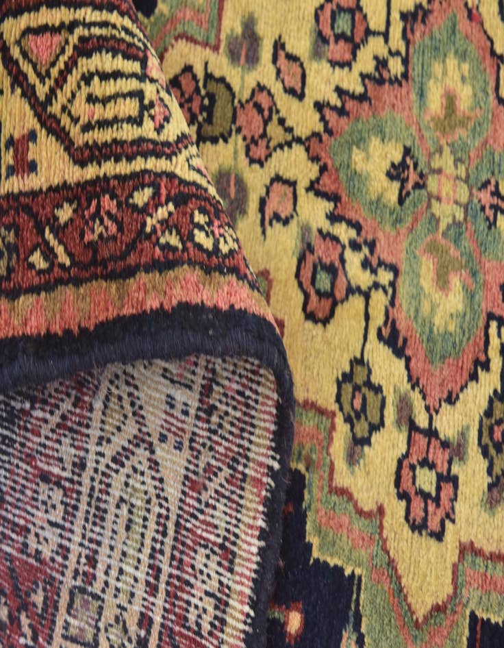 Detail image of 3' 10 x 9' 6  Hand Knotted Jozan Persian Wool Runner Rug