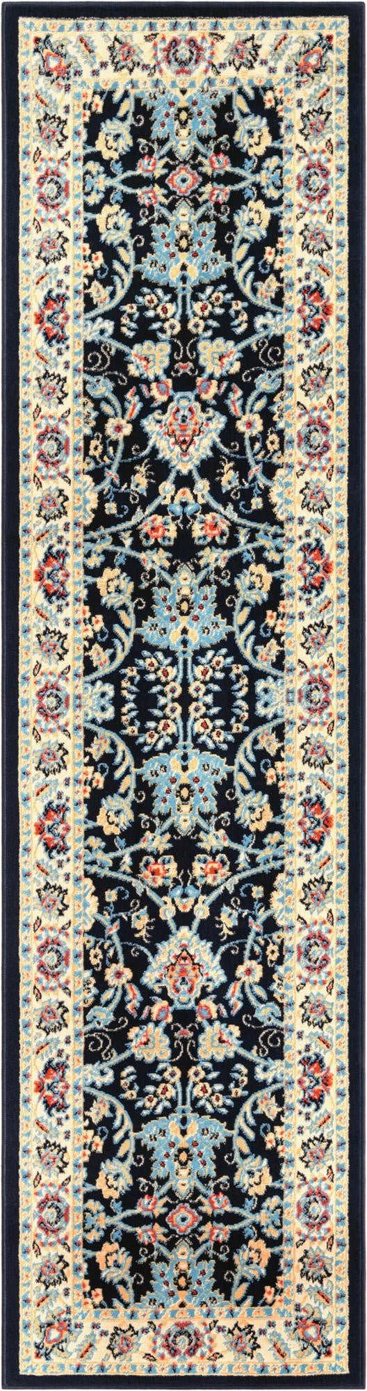 2' 7 x 10' Kashan Design Runner Rug