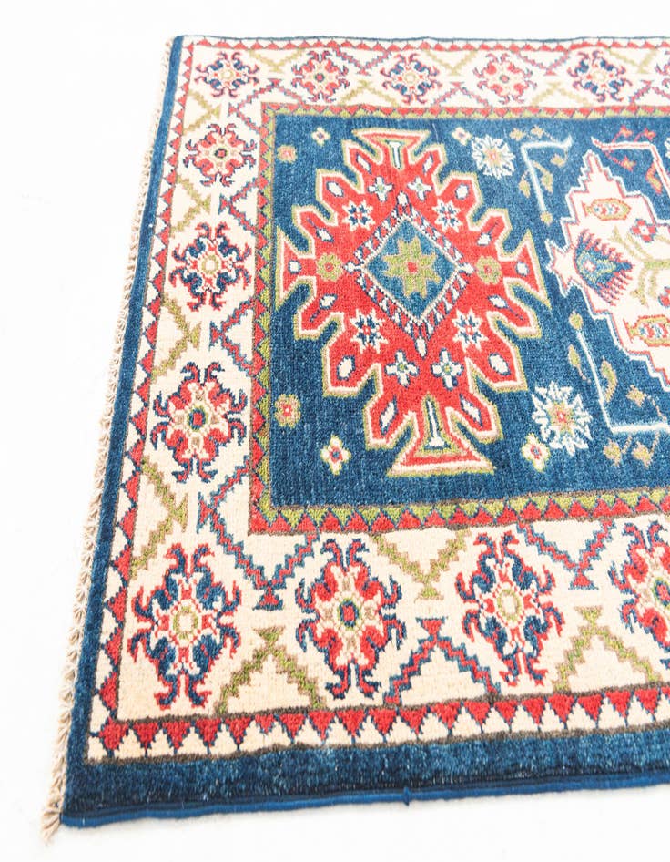 Detail image of  2' 9 x 6' 4  Hand Knotted Kazak Runner Rug
