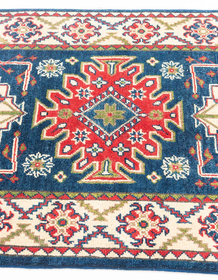 Detail image of  2' 9 x 6' 4  Hand Knotted Kazak Runner Rug