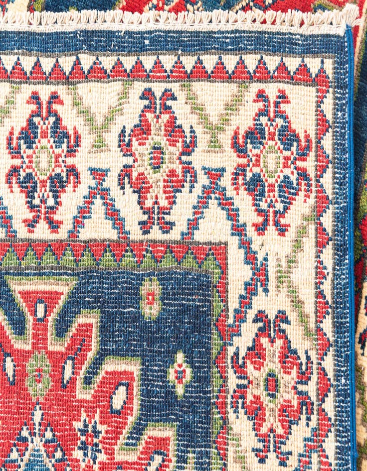 Detail image of  2' 9 x 6' 4  Hand Knotted Kazak Runner Rug