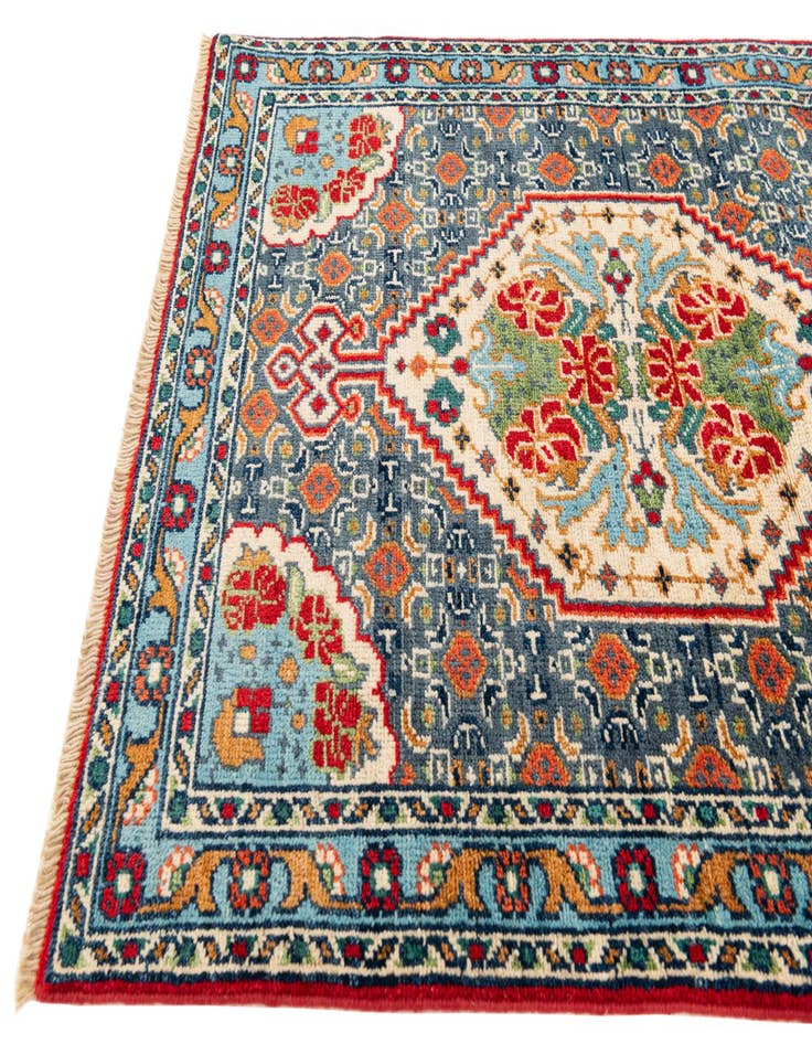Detail image of 2' 8 x 9' 9 Hand Knotted Kazak Runner Rug