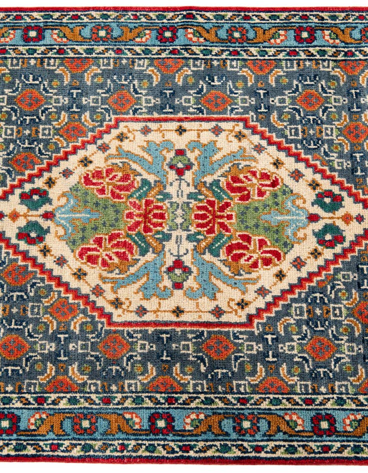 Detail image of 2' 8 x 9' 9 Hand Knotted Kazak Runner Rug