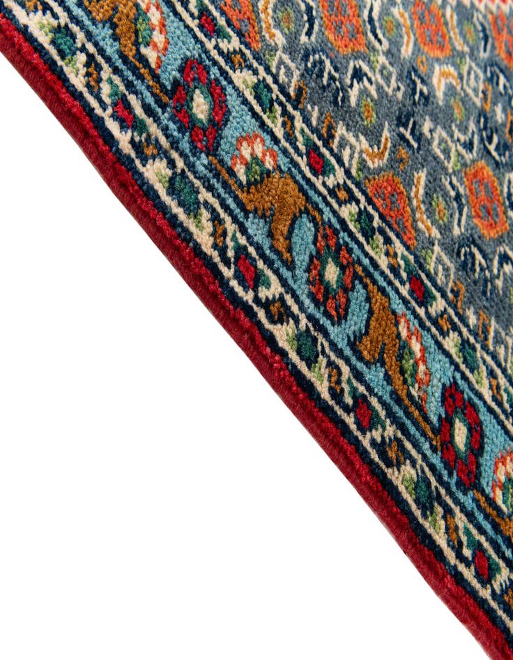 Detail image of 2' 8 x 9' 9 Hand Knotted Kazak Runner Rug