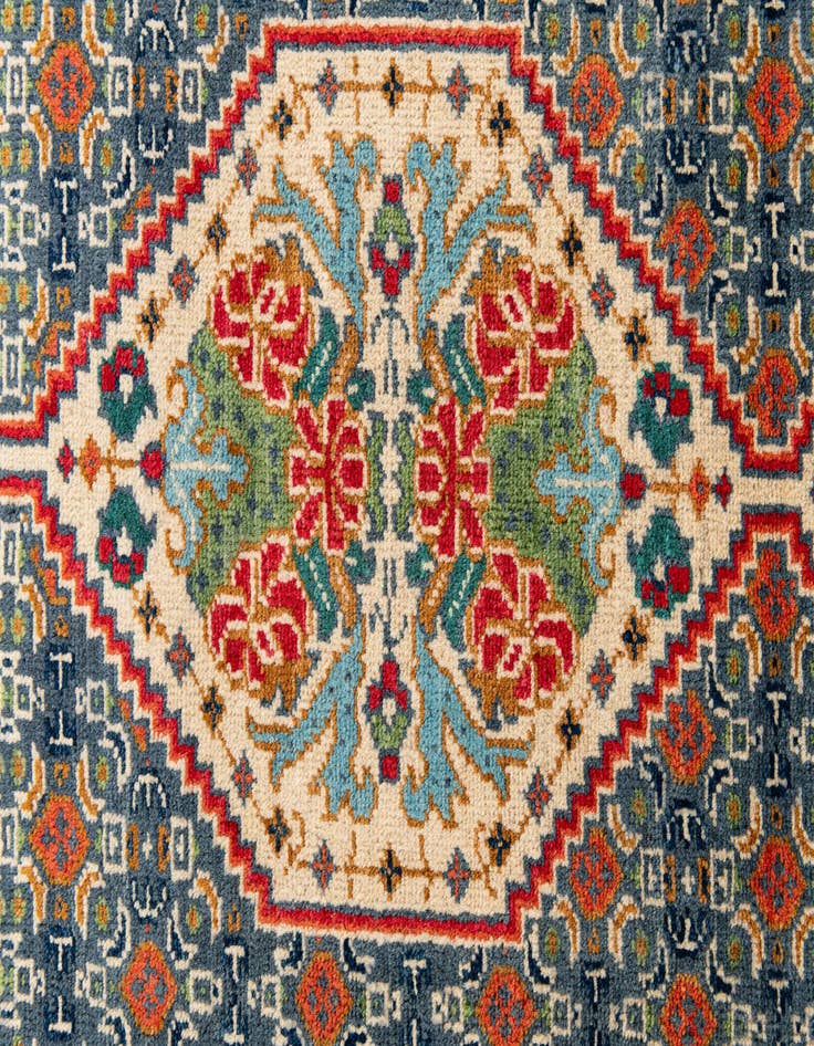 Detail image of 2' 8 x 9' 9 Hand Knotted Kazak Runner Rug