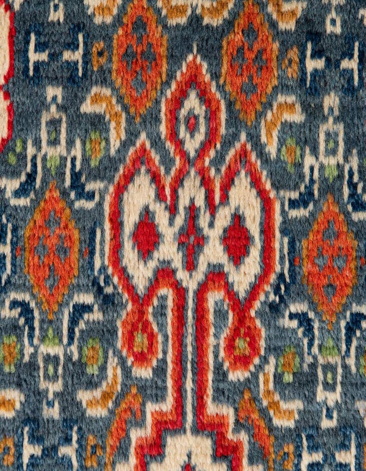 Detail image of 2' 8 x 9' 9 Hand Knotted Kazak Runner Rug