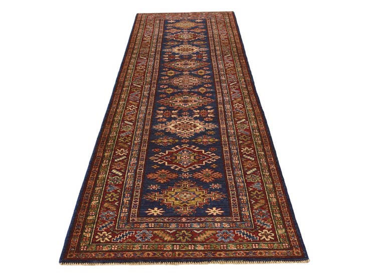 Detail image of 2' 9 x 9' 5 Hand Knotted Kazak Runner Rug