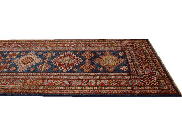 2' 9 x 9' 5 Hand Knotted Kazak Runner Rug