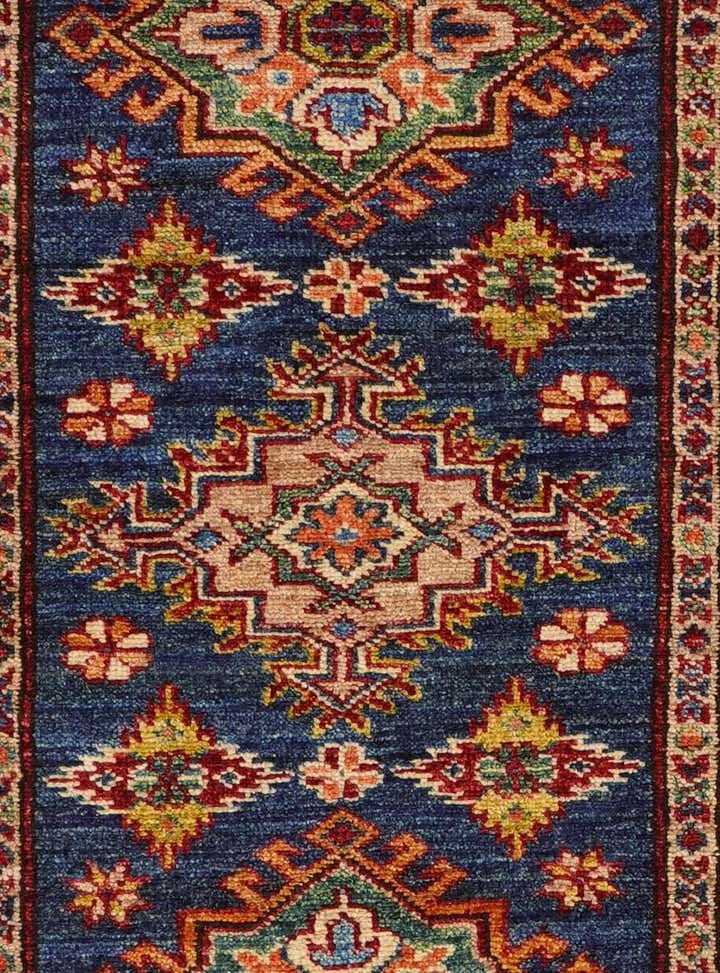 2' 9 x 9' 5 Hand Knotted Kazak Runner Rug