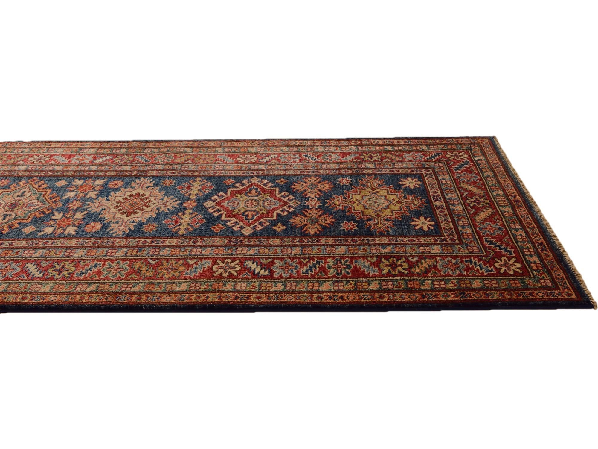 2' 7 x 9' 5 Hand Knotted Kazak Runner Rug