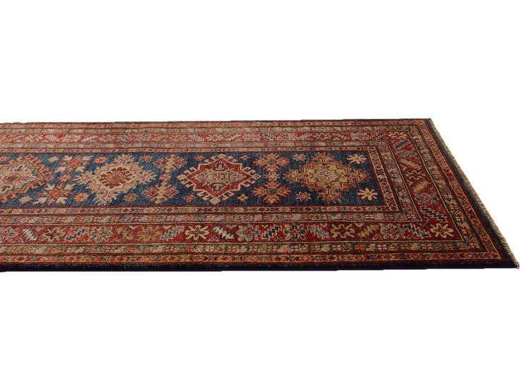 Detail image of 2' 7 x 9' 5 Hand Knotted Kazak Runner Rug