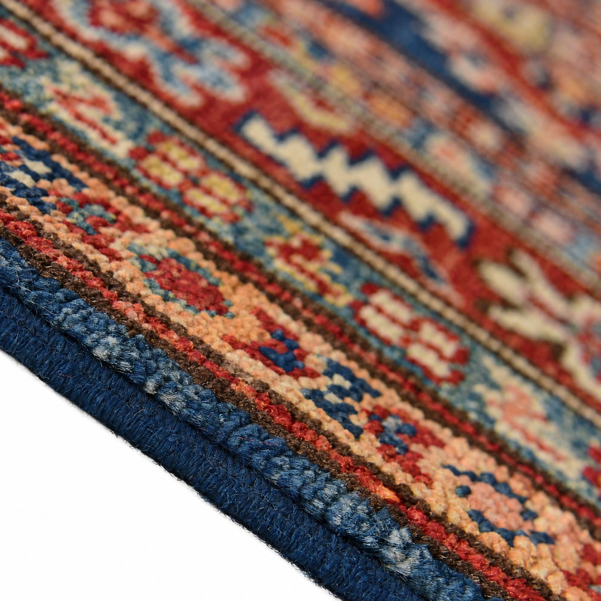 80cm x 285cm Hand Knotted Kazak Runner Rug