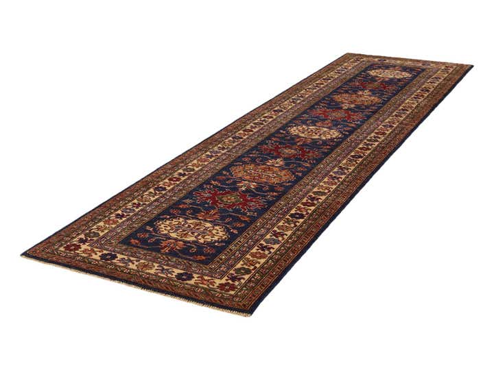 2' 8 x 9' 11 Hand Knotted Kazak Runner Rug